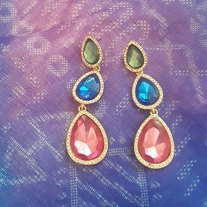 New York and Company Gem Dangle Earrings